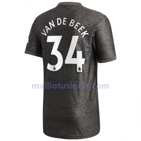 Maillot de Foot Manchester United Donny van de Beek 34 Extérieur 2020-21